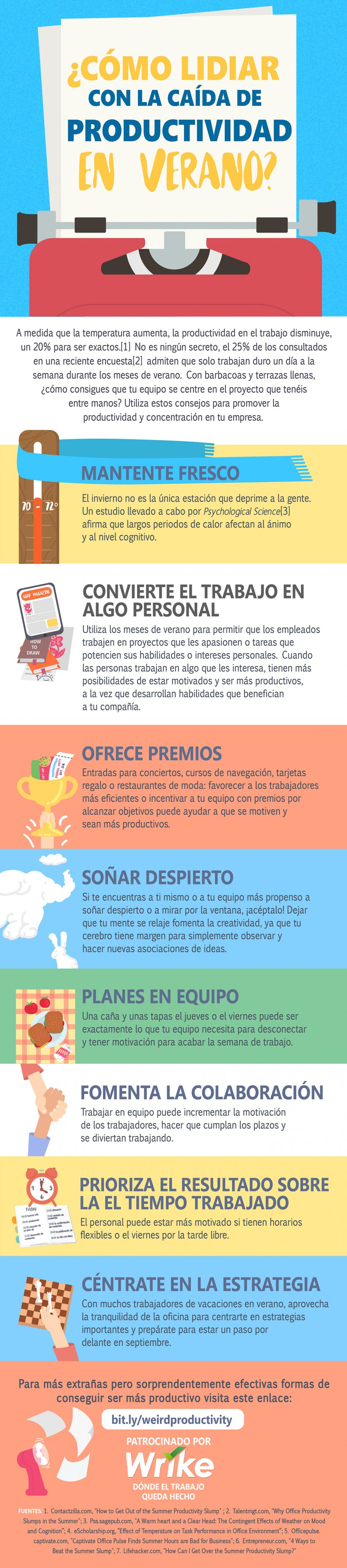 8 Trucos para Combatir la Caída de Productividad en Verano 8 Trucos para Combatir la Caída de Productividad en Verano